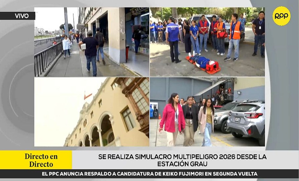Simulacro Nacional Multipeligro 2026: ciudadanos y autoridades participaron en ejercicio