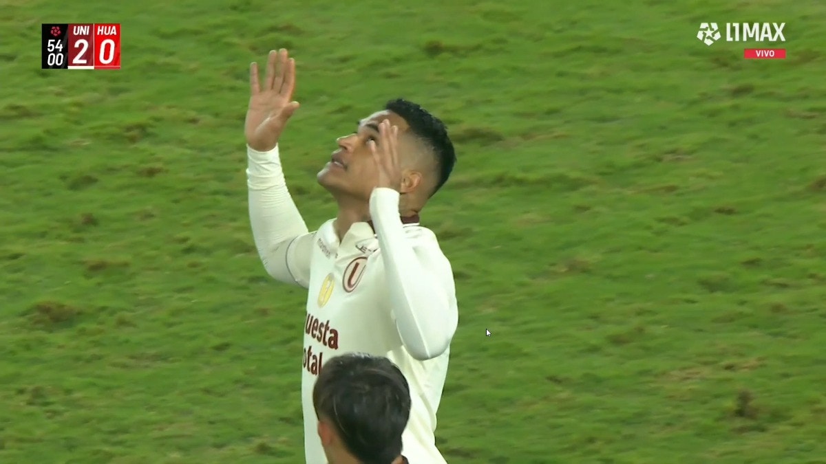 El tremendo cabezazo de Anderson Santamaría para el segundo gol de Universitario ante Sport Huancayo  [VIDEO]