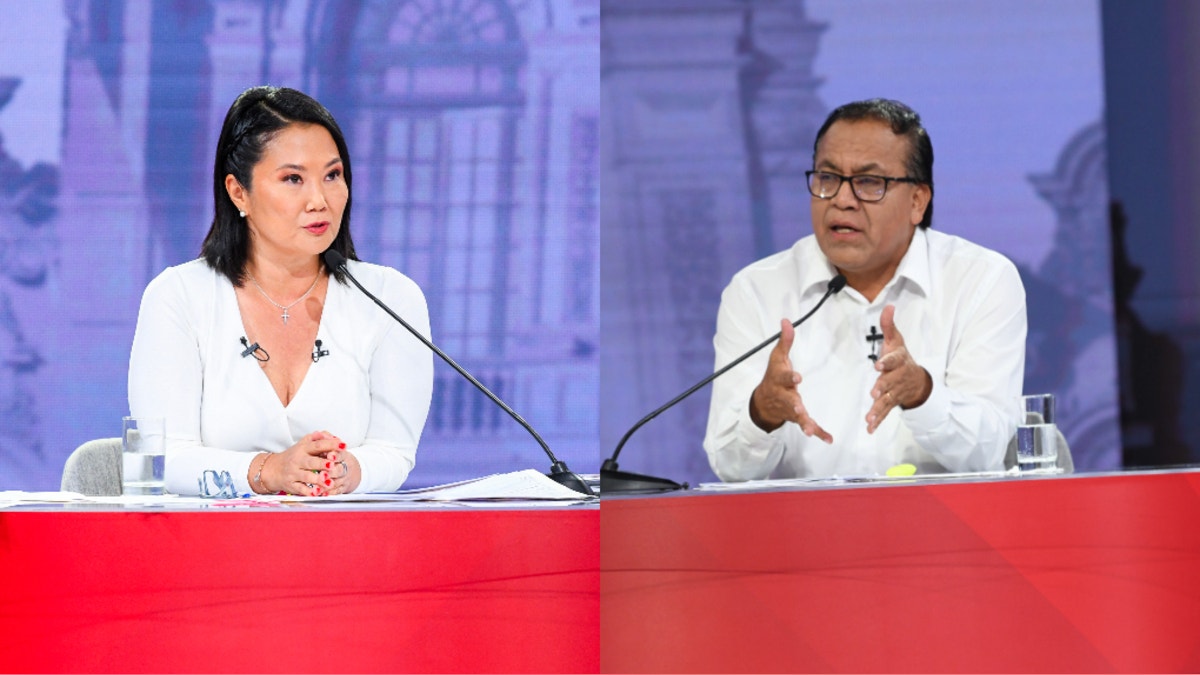 Estado democrático y DD.HH.: así fue el careo entre Keiko Fujimori y Roberto Sánchez en el debate presidencial