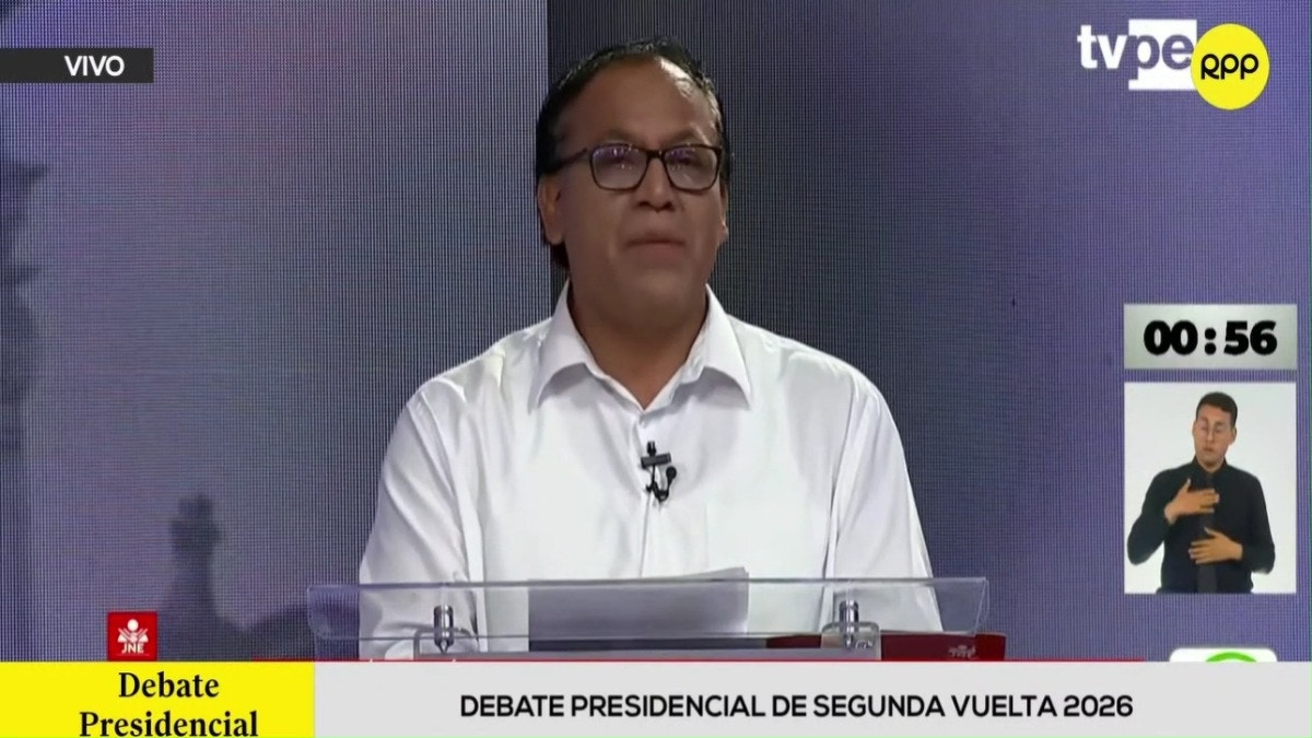Roberto Sánchez en el debate presidencial: 