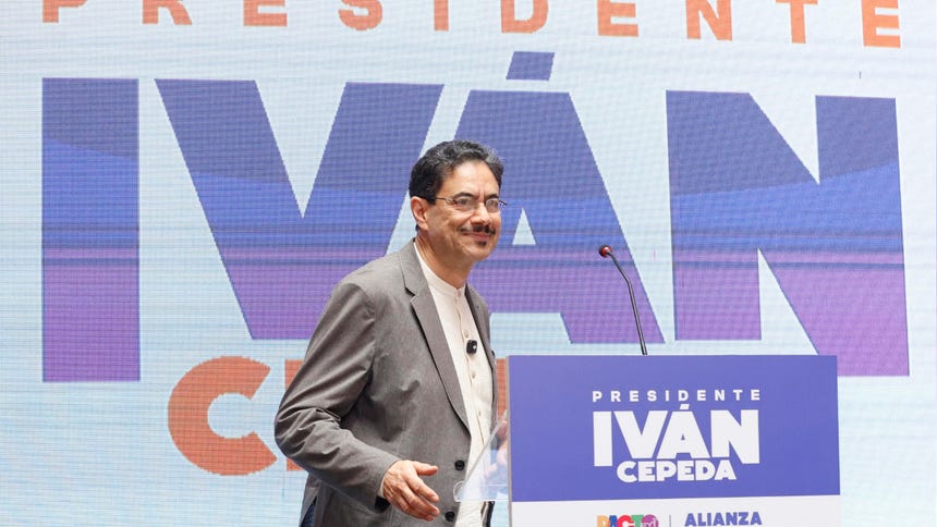 Ivan Cepeda, candidato del partido oficialista Pacto Histórico.