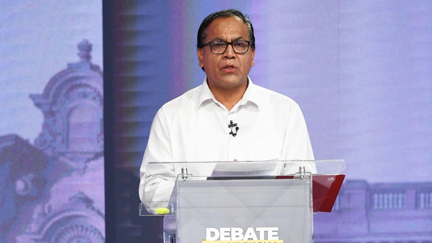 Roberto Sánchez postula a la presidencia por Juntos Por el Perú.