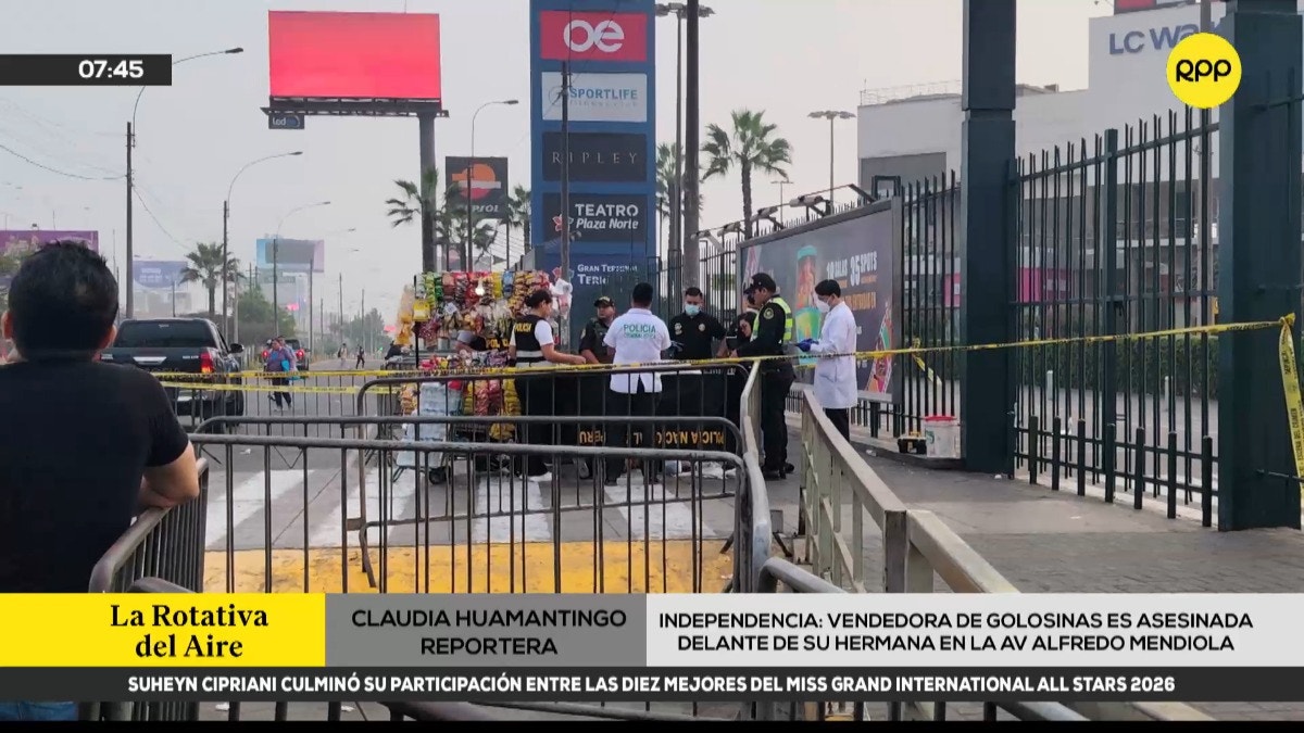 Crimen en Independencia: vendedora de golosinas es asesinada afuera de Plaza Norte