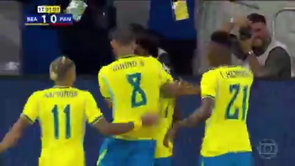Vinicius marcó el 1-0 para Brasil