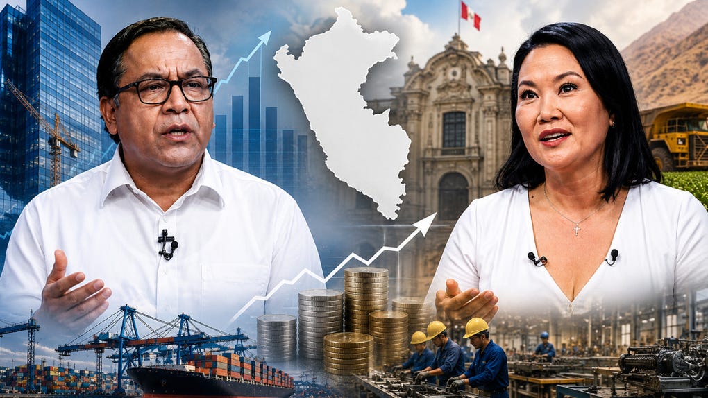 Dos caminos para la economía peruana: Keiko defiende la inversión privada y Sánchez impulsa una economía con mayor presencia del Estado 