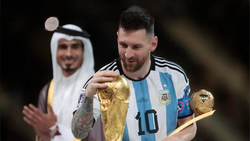 Messi fue elegido como el MVP de la pasada Copa del Mundo.