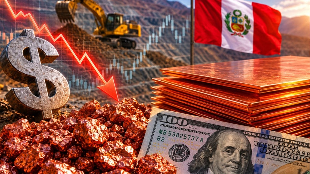 Precio récord del cobre podría presionar a la baja al dólar en Perú