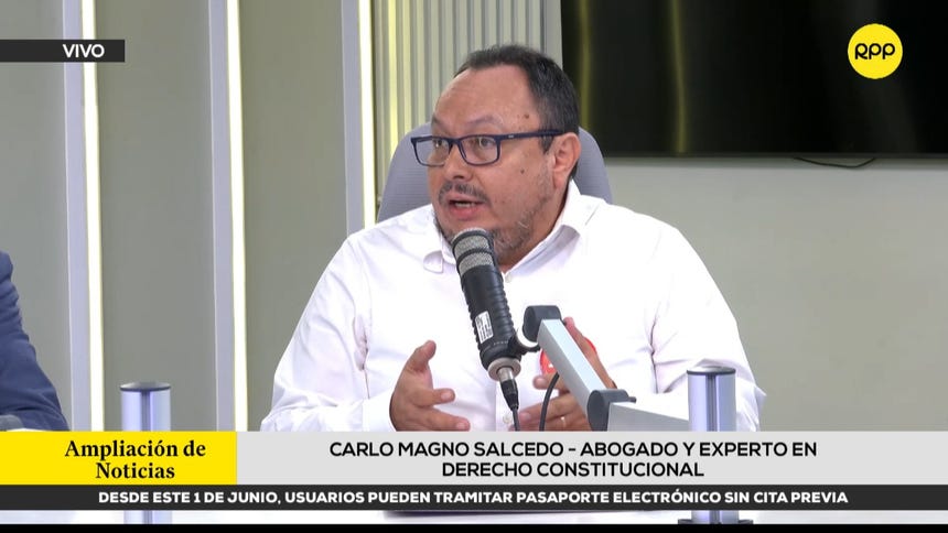 Carlo Magno Salcedo, secretario nacional de Doctrina y Formación Política de Ahora Nación. 