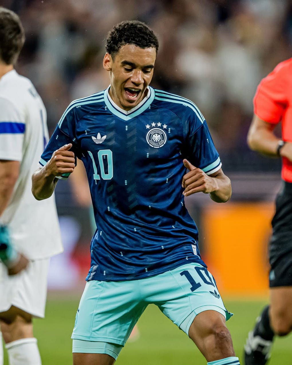 Jamal Musiala, jugador de la selección de Alemania.