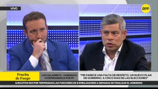 Luis Galarreta critica que Roberto Sánchez presente un nuevo plan de gobierno a pocos días de la segunda vuelta