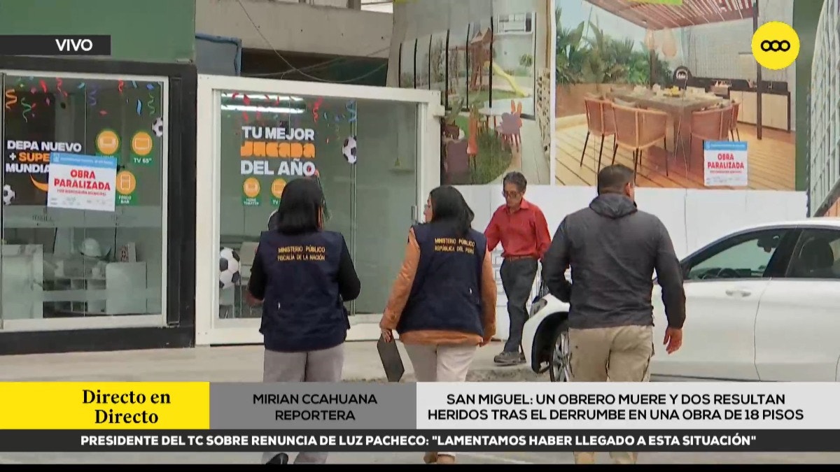 San Miguel: un trabajador muere y dos quedan heridos tras derrumbe en un edificio