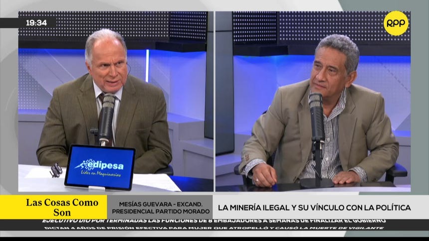 Mesías Guevara anuncia que él y unos militantes del Partido Morado votarán por Roberto Sánchez
