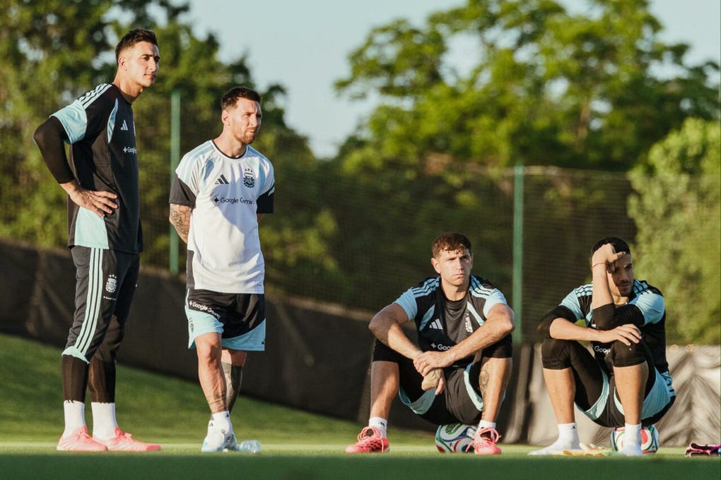Lionel Messi ya se encuentra concentrado con la Selección de Argentina para disputar su sexta Copa del Mundo.