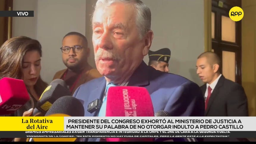 Fernando Rospiliosi pide al Ejecutivo no indultar a Pedro Castillo
