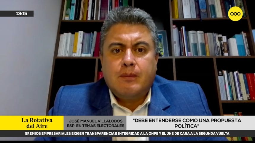 José Manuel Villalobos, especialista en temas electorales. 