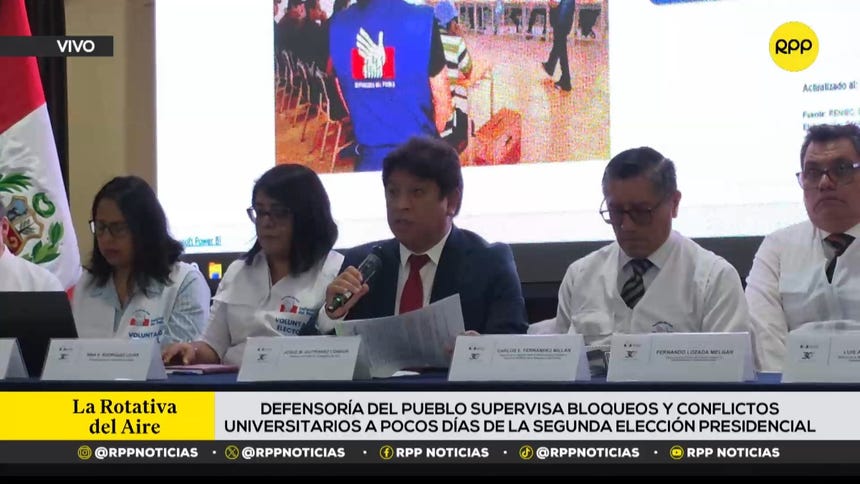 Elecciones 2026: Defensoría supervisa bloqueos y conflictos universitarios a pocos días de la segunda vuelta