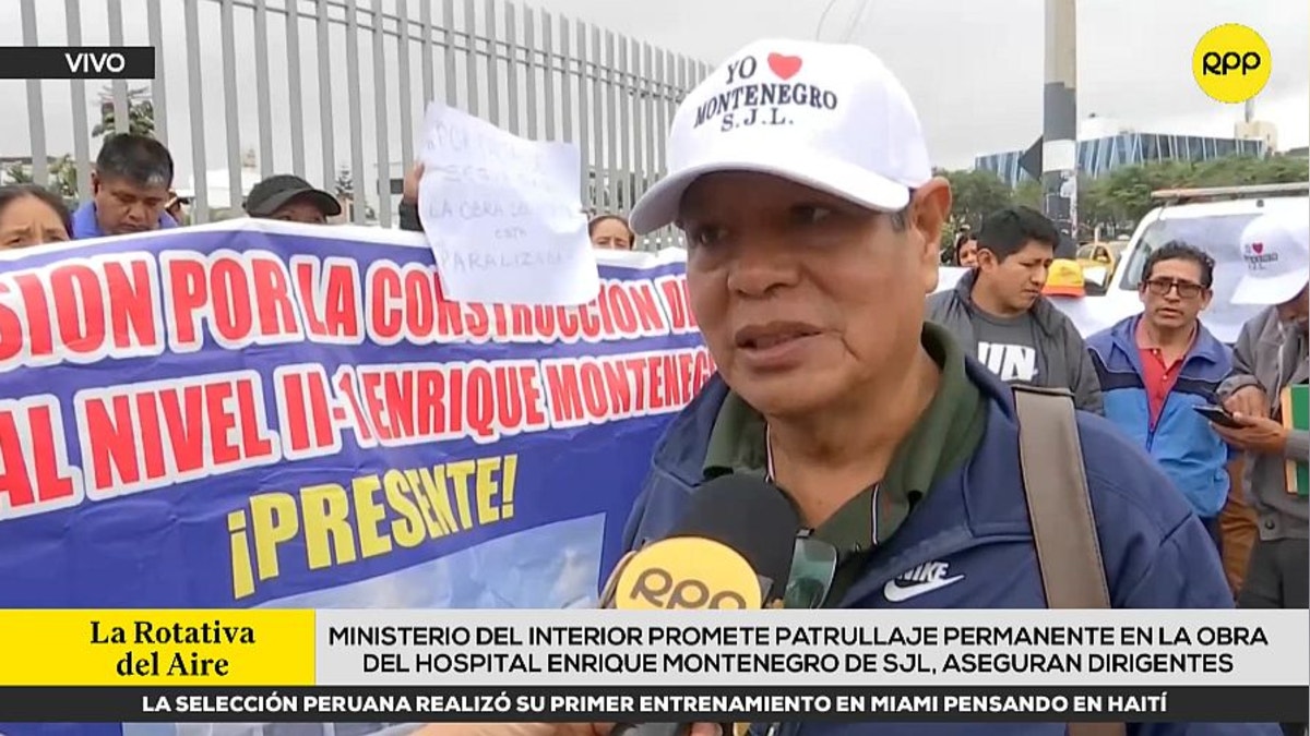 Mininter se comprometió a patrullar obra en Hospital Enrique Montenegro, según vecinos de SJL