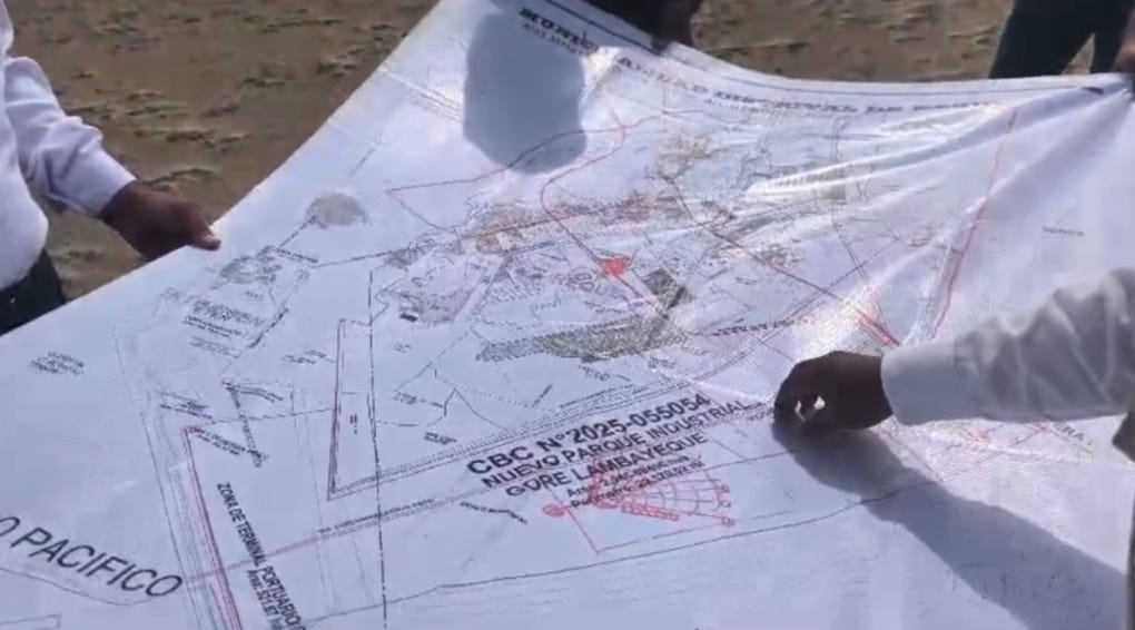 De las 27 milo hectáreas de las Pampas de Reque, 3 mil corresponden al Parque Industrial, de estas 2 mil serán acondicionadas para la misa central duranbte la visita del papa León XIV.