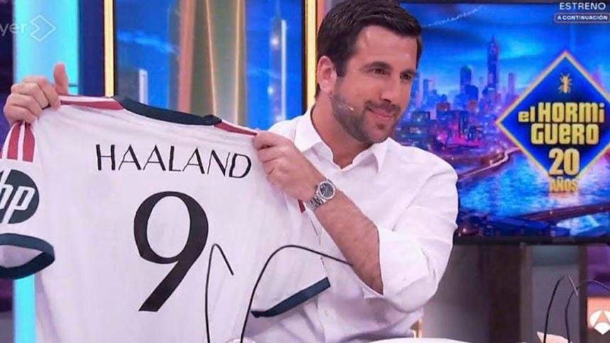 Así se anunció el 'fichaje' de Erling Haaland al Real Madrid.
