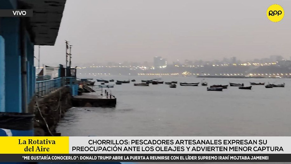 Chorrillos: pescadores artesanales preocupados por oleajes anómalos que golpean el litoral peruano