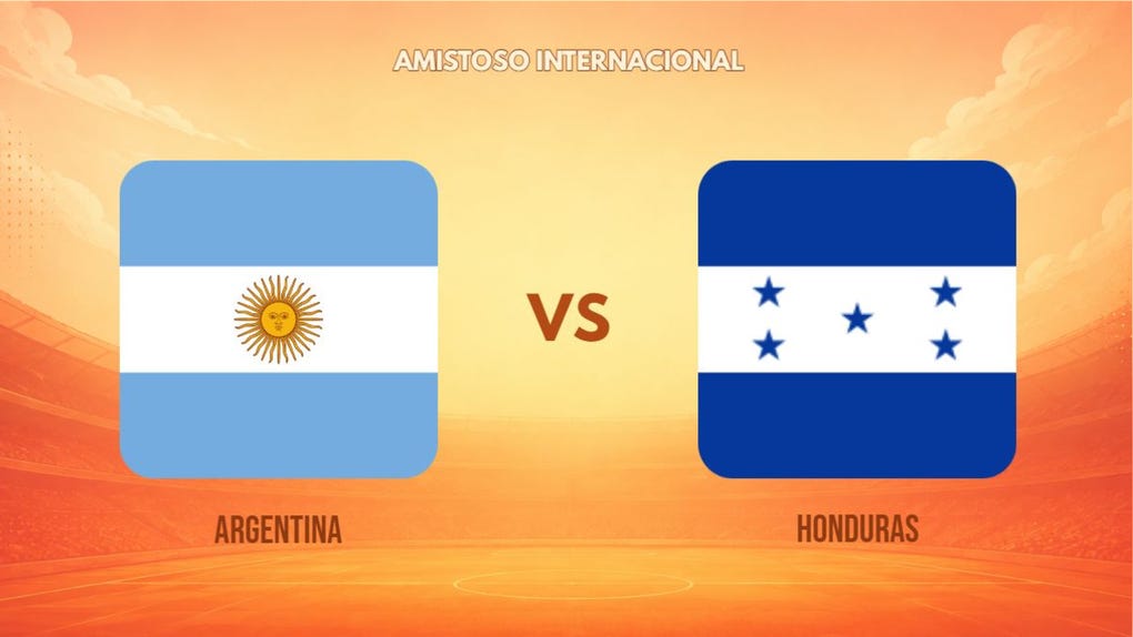 Guía de TV del duelo Argentina vs Honduras.