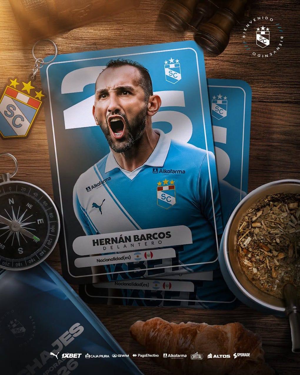 <strong>Hernán Barcos</strong> a Sporting Cristal. El Pirata deja Cajamarca FC.