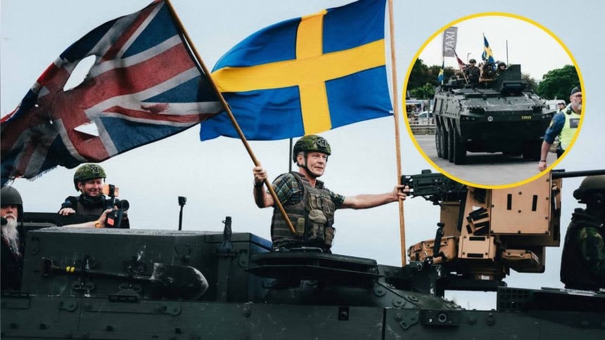 Bruce Dickinson, vocalist for Iron Maiden, came to a concert in Sweden on board a war tank [VIDEO]