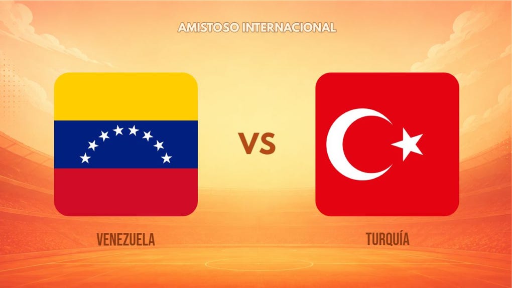 Guía de TV del duelo Venezuela vs Turquía.