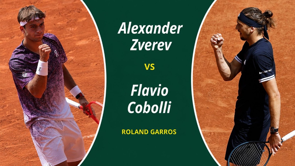 Alexander Zverev vs. Flavio Cobolli: ¿a qué hora juegan y dónde ver EN VIVO la final de Roland Garros 2026?