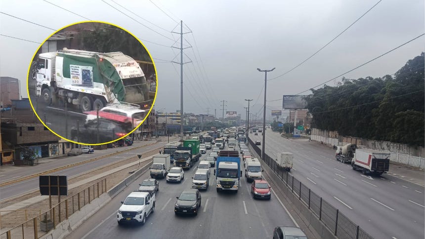 El incidente ocasionó que se generaran largas filas de vehículos de más de 7 kilómetros desde Puente Nuevo hasta Acho. 