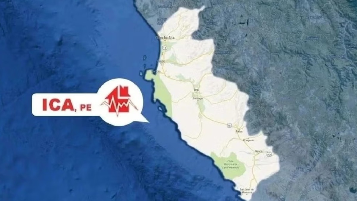 Ica: un sismo de magnitud 5.0 fue registrado esta mañana