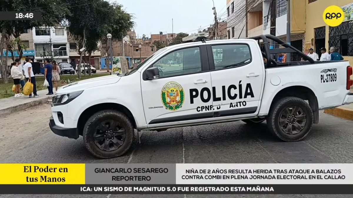 Callao: niña de 2 años resultó herida tras ataque a balazos 