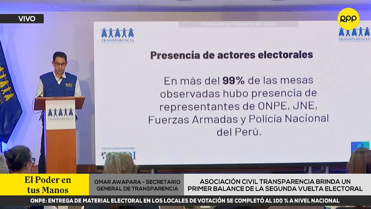 Transparencia compartió primer balance de incidencias de la 