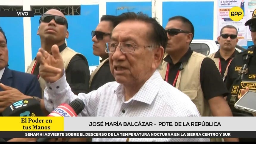Presidente José María Balcázar afirma que a partir del 10 de noviembre León XIV llegará al Perú