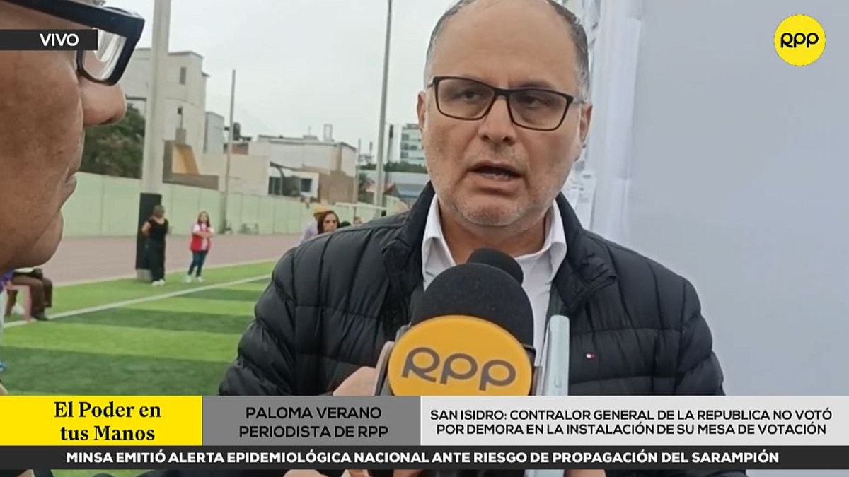 Segunda vuelta 2026: contralor no pudo votar debido a que su
