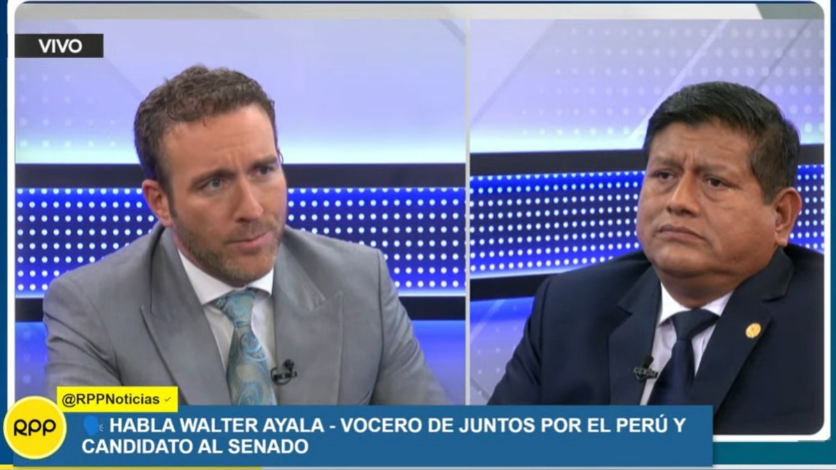 Walter Ayala: "Los que votaron por Roberto Sánchez