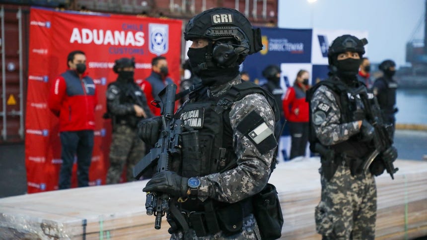 Las autoridades chilenas incautaron la droga en varios puertos del país. 