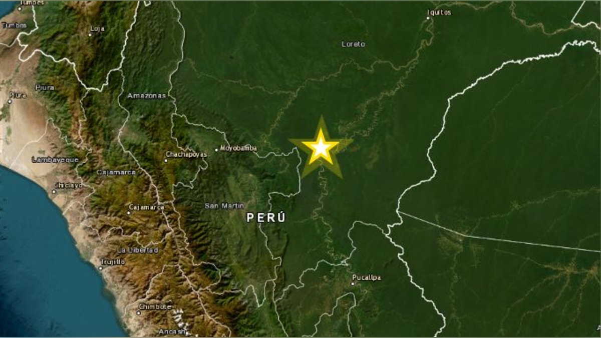 Un sismo de magnitud 4.5 remeció la región Loreto esta tarde