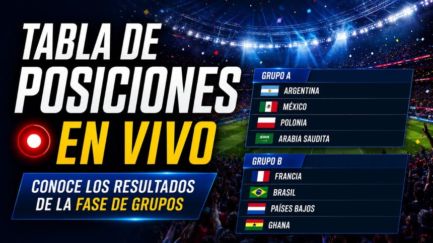 Tabla de posiciones Mundial 2026: revisa aquí los resultados de la fase de grupos