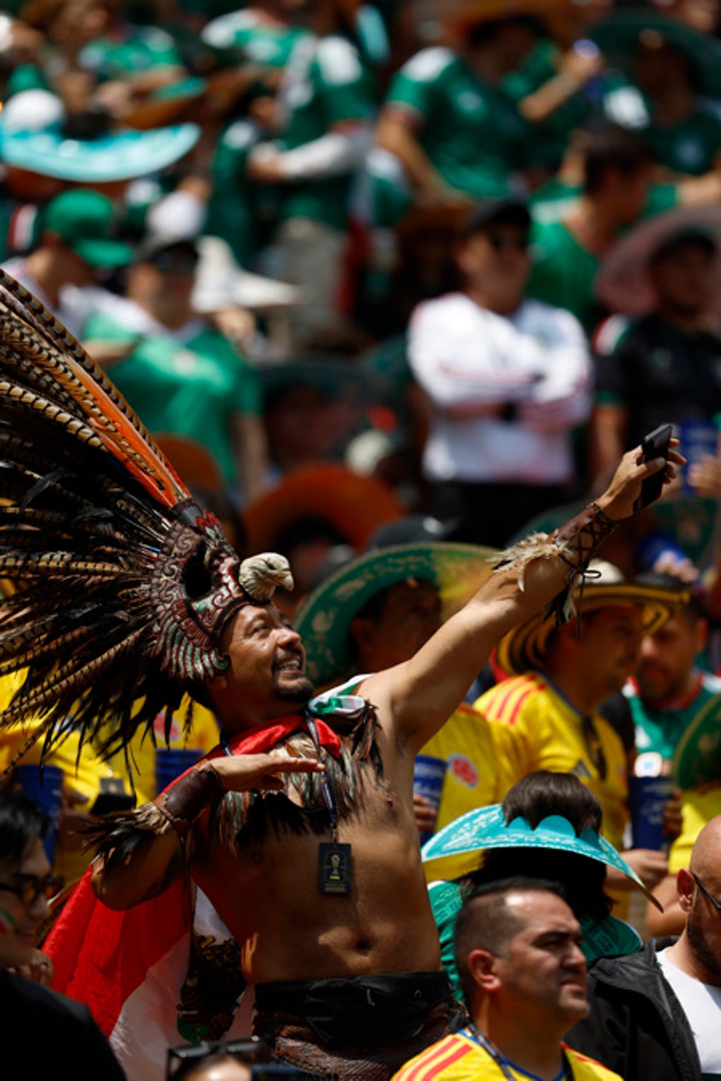 Los hinchas en el Azteca.