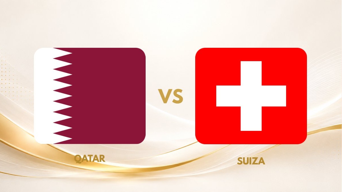 Qatar vs Suiza hora y canal para ver primera fecha del Mundial 2026