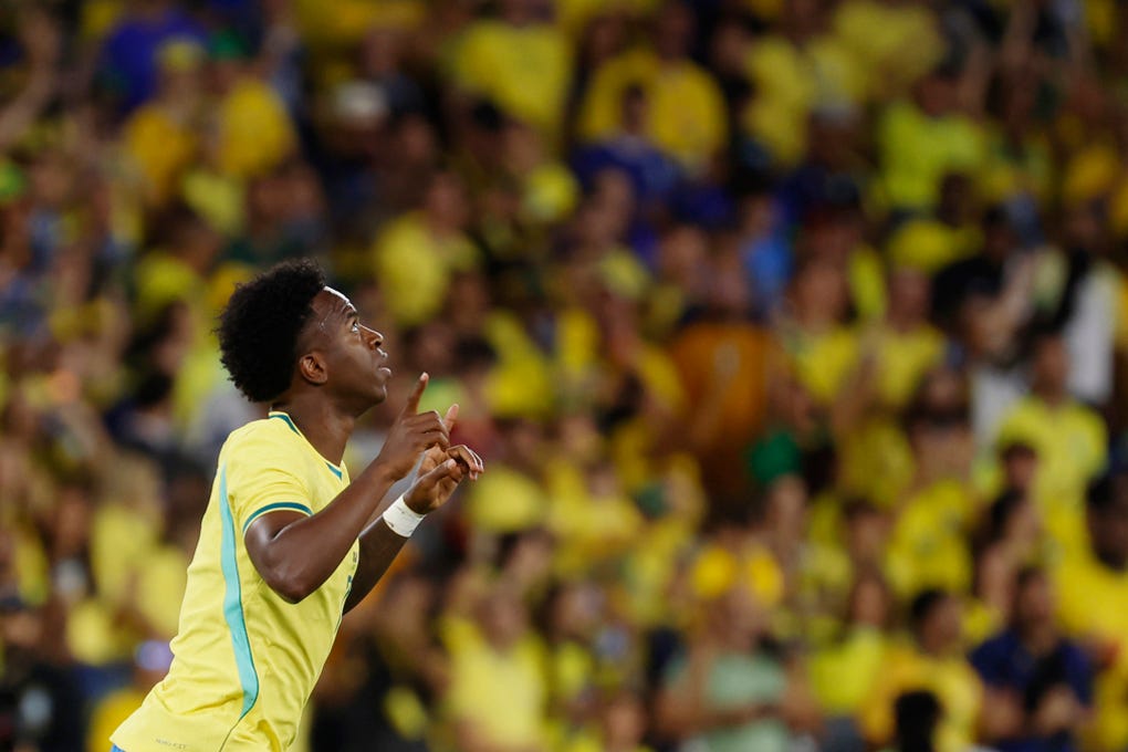 <strong>11. Vinicius Junior (Extremo izquierdo): 140 millones de euros. Este once de Brasil está valorizado en 514 millones de euros, según el portal Transfermarkt.</strong>
