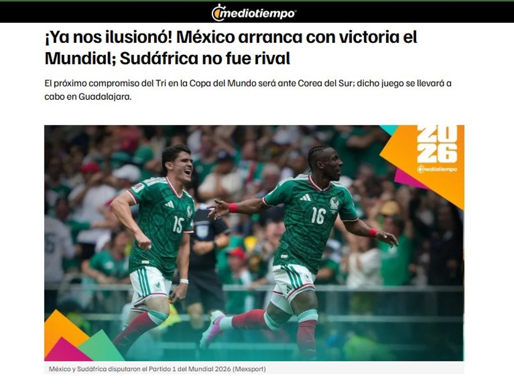 ¡Ya nos ilusionó! México arranca con victoria el Mundial: Sudáfrica no fue rival