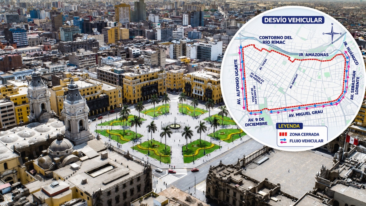 Municipalidad de Lima restringirá el tránsito vehicular en el Centro Histórico ante movilizaciones anunciadas: conoce el plan de desvío