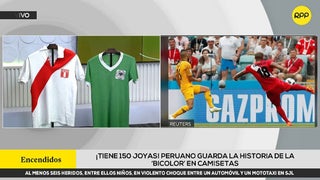 Coleccionista peruano tiene 350 camisetas de fútbol, entre ellas una de la 'Bicolor' usada en México 70