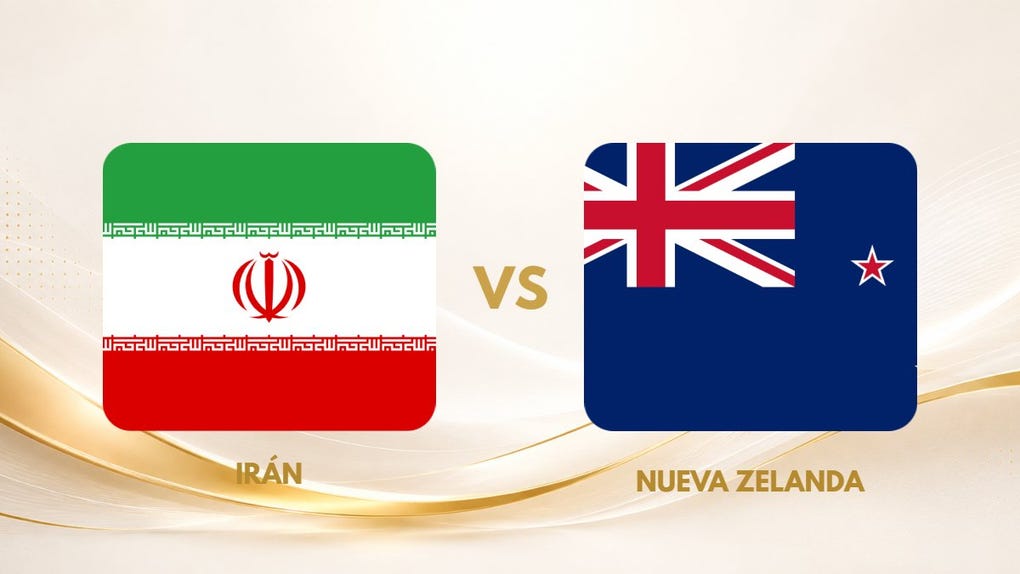 Guía TV, Irán vs Nueva Zelanda EN VIVO
