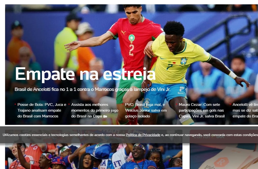 <strong>UOL de Brasil:</strong> Empate na estreia (empate en estreno)