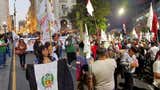 Marcha en Lima: simpatizantes de Juntos por el Perú y colectivos sociales exigen transparencia electoral