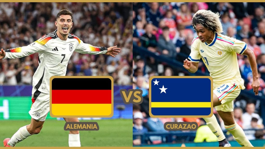Guía de TV del duelo Alemania vs Curazao.