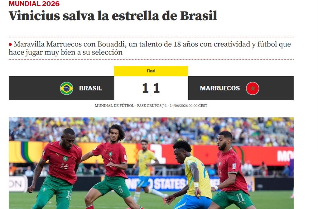 <strong>Mundo Deportivo de España:</strong> Vinicius salva la estrella de Brasil